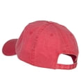 thumbnail image 2 of Big Size Washed Pigment Dyed Cap - Red XL-3XL, 2 of 5