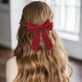 thumbnail image 4 of Recomendado: Pinza para el pelo con lazo negro y rojo, elegante y atemporal, un complemento ideal para tus peinados recogidos, 4 of 5
