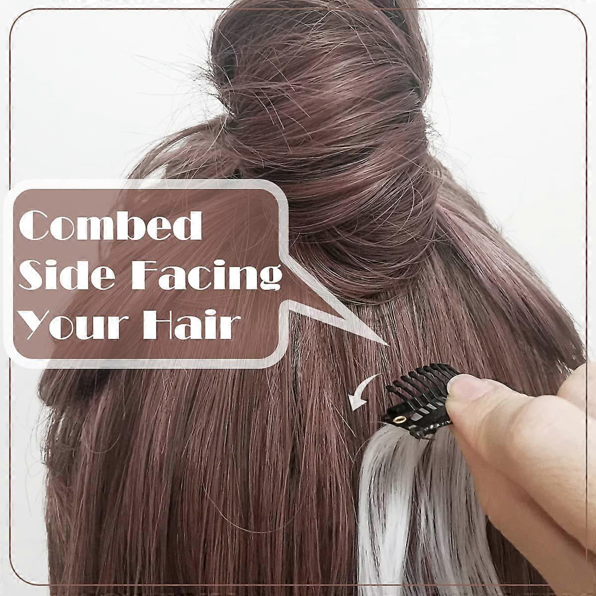 Wig Clips, 9 Teeth Small Snap Comb Wig Clips, Clips For Wig, Hair Extension Clips, Wig Accessories Clips, 30 Pack