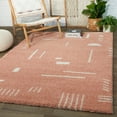 thumbnail image 5 of Carson Carrington Carson Shag Area Rug Pink 7'10" x 10' 8' x 10' Indoor Entryway, Kitchen, Bedroom Ivory, Cream, 5 of 5