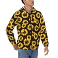thumbnail image 4 of Zip Up Hoodies for Men - sunflower pattern Long Sleeve Comfrt Men'S Fashion Hoodies & Sweatshirts, Jackets for Men Hoodies Pullover Clothing Clothes with Pouch, 4 of 5