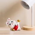 thumbnail image 3 of 2pcs Rabbit Statue Miniature Desktop Ornament Sculpture for Bedroom Macarena none, 3 of 8