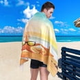 thumbnail image 5 of SKYSONIC Beach Towels 30"x60", Tropical Starfish Sea Beach Camping Towels Summer Ocean Sunset Sand Free Beach Towel, Large Beach Towels Quick Dry Bath Travel Towels Pool Yoga Beach Mat for Men Women, 5 of 7