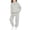 Gray, variant on ITSAME Girls 2-Piece Outfits Long Sleeve Hooded Sweatshirt and Sweatpants Set Fall Winter Casual Active Clothing Gray Size 8