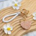 thumbnail image 4 of Cute Heart Keychain Black Wristlet Keychains For Women Girls Bling Key Chain Rhinestone Key Chains For Car Keys Purse Charms Handbag Backpack Accessories Rhinestone Keychain Sparkly, 4 of 4