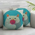 thumbnail image 3 of Colorful Decorative Throw Pillow Case, Beaver Portrait with Small Eyes and Giant Teeth Cartoon Style Animal Illustration, Couch Bedroom Living Room Cushion Cover, , Multicolor, 3 of 5