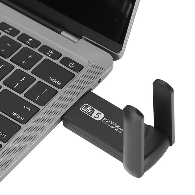 Tarjeta De Red USB, Adaptador WiFi Inalámbrico De Doble Frecuencia De Alta Ganancia Rotación Libre De 360 grados Para La Oficina Para El Hogar