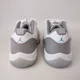thumbnail image 4 of Ni - ke Ni - ke Air Jordan 11 Retro Low Cement Grey White Blue Sneakers AV2187-140 Men's 11, 4 of 5