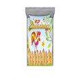 thumbnail image 2 of Ambesonne Cartoon Fitted Sheet & Pillow Sham Set, Tree Butterfly and Flower, Queen, Multicolor, 2 of 3