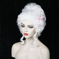 thumbnail image 3 of Peluca barroca blanca victoriana Wiggy Mermaid resistente al calor, 3 of 7