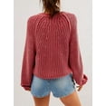 thumbnail image 3 of FAROOT Cardigans Courts pour Femmes, Couleur Unie, Tricotés, 3 of 5