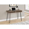 thumbnail image 3 of Monarch Specialties Computer Desk, Home Office, Laptop, Left, Right Set-up, Storage Drawers, 40"l, Work, Metal, Laminate, Brown, Black, Contemporary, Modern, 3 of 4