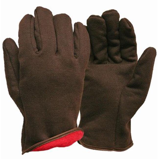 True Grip Brown Jersey Insulated Gloves, 9927