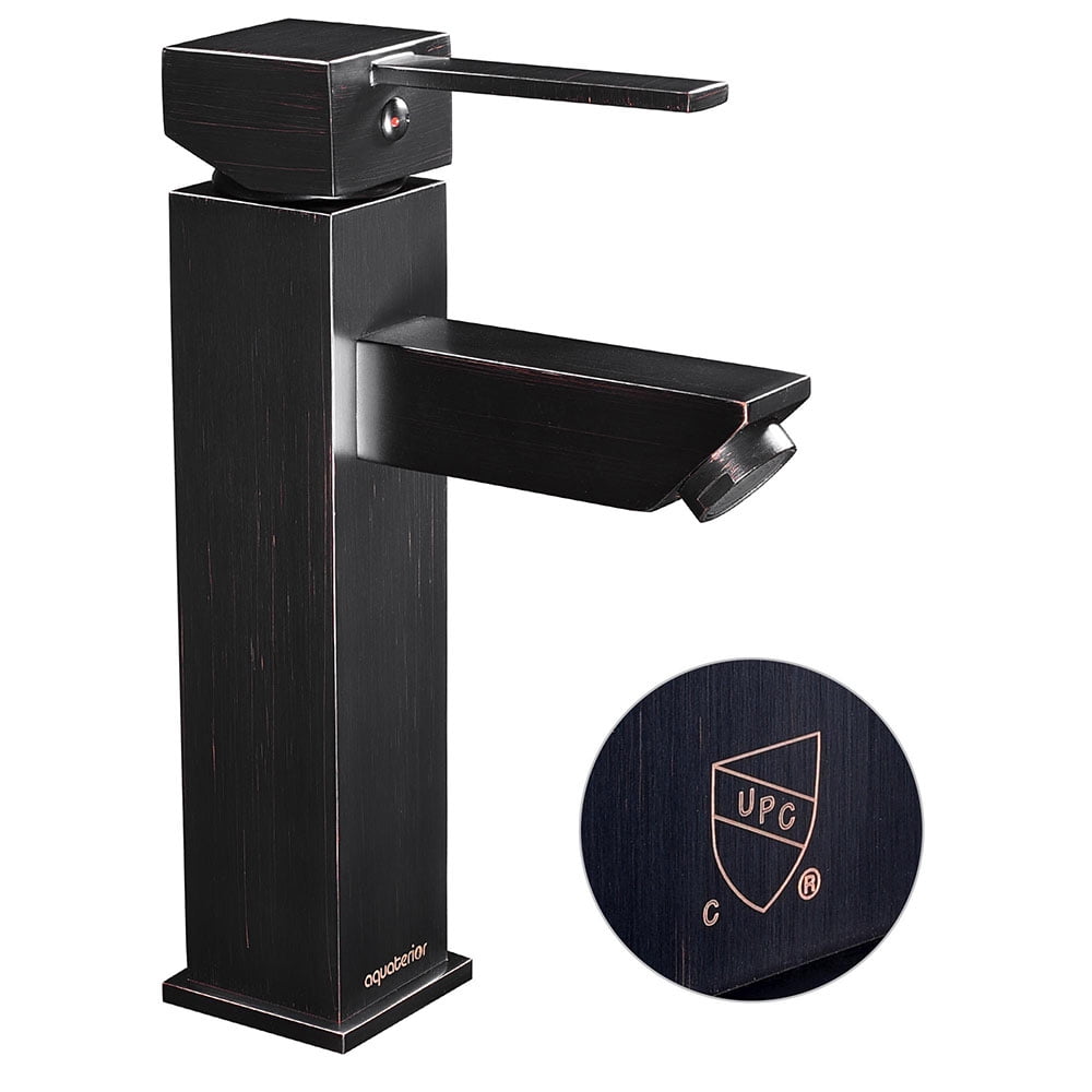 Aquaterior Modern 1 Hole Bathroom Faucet Vanity Sink Basin DIY Home ORB