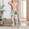 thumbnail image 5 of Vsdgher Winter Christmas And New Year Deer Print Mens Pajama Pants Sleep & Lounge Pants, PJ Bottoms With elastic waistb and Pockets, 5 of 5