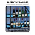 thumbnail image 7 of Pikysailed 59in Modern Wall Mounted Wine Rack w/ LED Light, Metal Bar Shelves Wall Mounted w/ Glass Holder, Large Liquor Shelf  for Kitchen & Dining Room, 7 of 7
