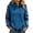 Navy, variant on Denim Patchwork Hoodies for Women Loose Hooded Drawstring Pullover Sweatshirt Fall Long Sleeve Casual Tops with Pockets