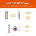thumbnail image 3 of Commercial Chef Rallador y Rebanador de Alimentos Multifuncional con 4 Cuchillas Intercambiables y Contenedor de Almacenamiento, 3 of 7