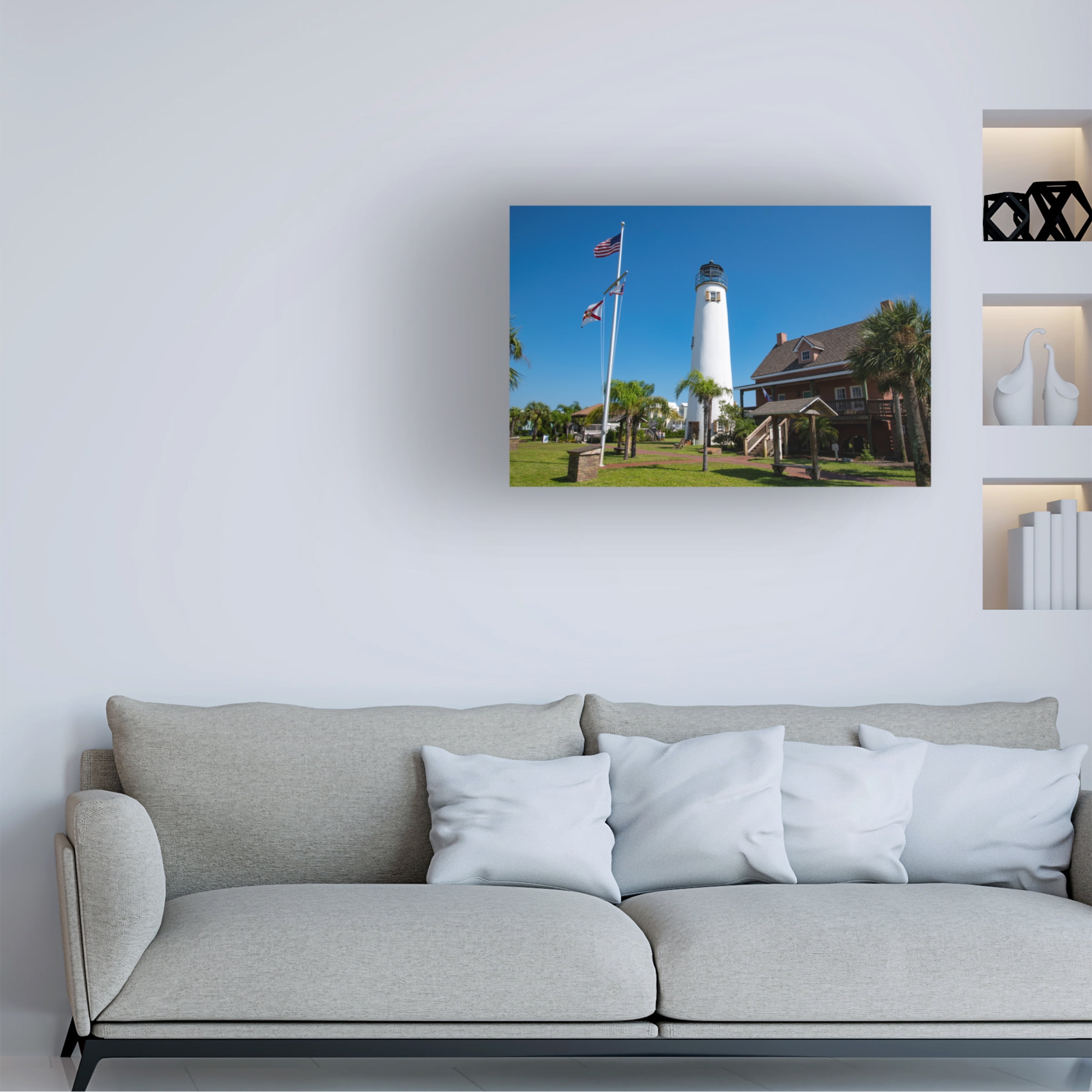 Robert Michaud 'Cape St George Lighthouse' Canvas Art