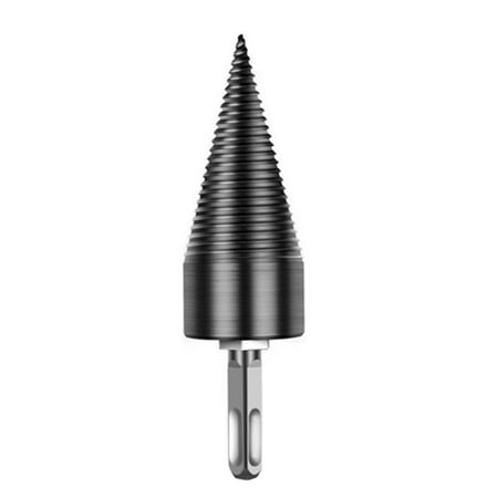 

Docooler Wood Splitter Drill Bit Firewood Log Splitter Drill Bit Heavy Duty Drill Screw Cone Driver 42mm with Removable Shank