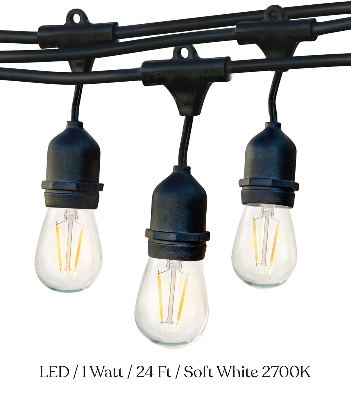 2-Watt Outdoor Weatherproof LED String Light Newhouse Lighting 48 ft 