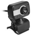 thumbnail image 3 of Sidaley Cámara web USB con clip con micrófono Cámara web de HD giratoria de 360 ​​​​grados para computadora portátil Sistemas de cine en casa plata negra, 3 of 6