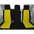 thumbnail image 2 of CalTrend Rear 60/40 Split Bench NeoSupreme Seat Covers for 2005-2010 Chrysler Town & Country - CR145-12NN Yellow Insert with Black Trim, 2 of 3