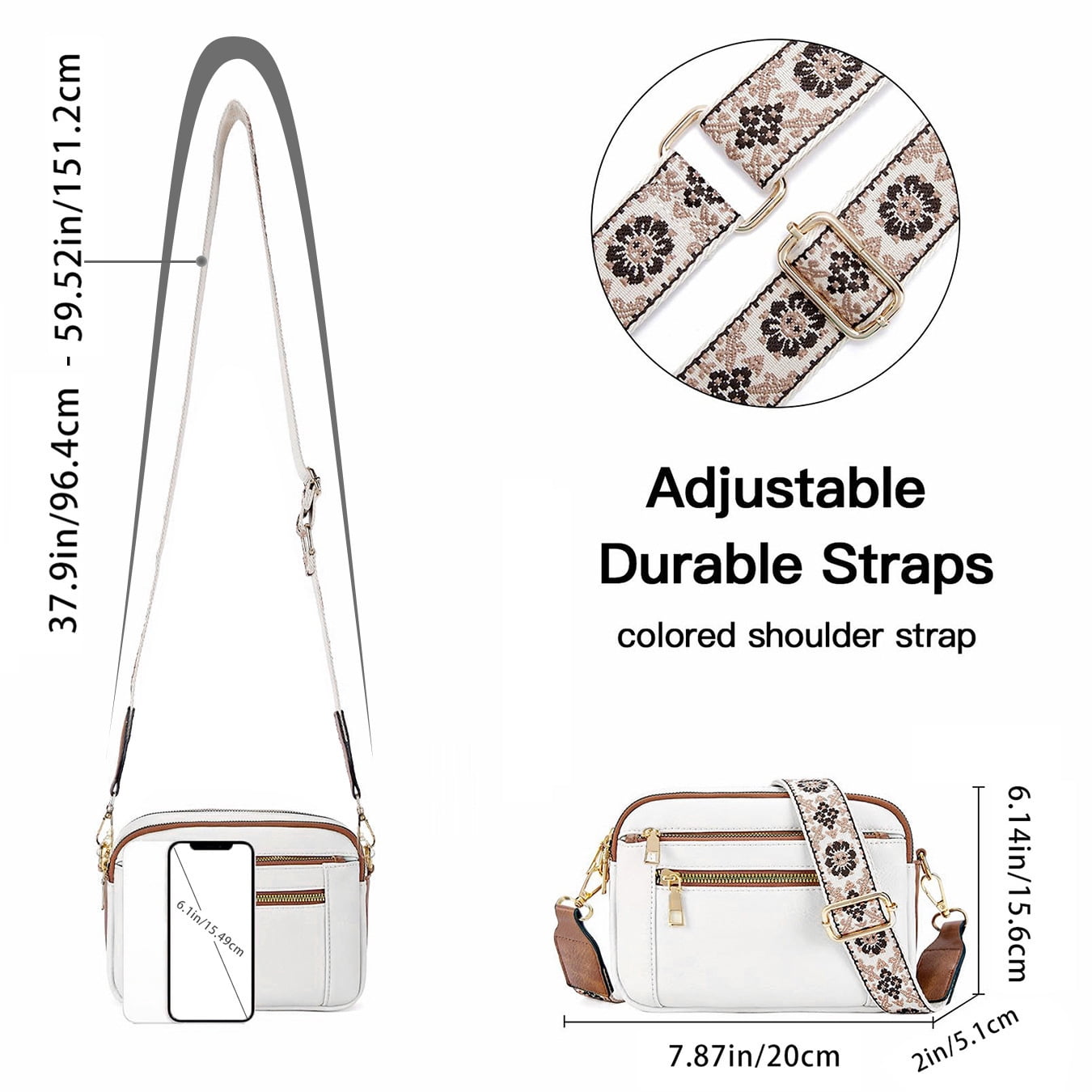 KAWELL 2025 Crossbody Bags for Women Purses Vegan Leather Shoulder Handbags