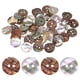 thumbnail image 1 of Botones de Concha Natural Uxcell [50pcs] - Botones de Costura de Madreperla de 15mm 2 Agujeros para Costura de Camisas y Decoración de Manualidades DIY - [Beige Blanco], 1 of 6