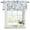 Light Blue, variant on 2 Pack Valances for Window, Grey Black Botanical Short Curtains for Kitchen Bedroom Living Room, Watercolor Spring Floral Summer Leaf Rod Pocket Small Window Treatment Valance Drapes 42 x 12 Inch