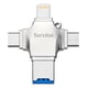 thumbnail image 1 of Servitae Lector Otg 4en1 Usb3.0 C Lightning Microusb Microsd, 1 of 8