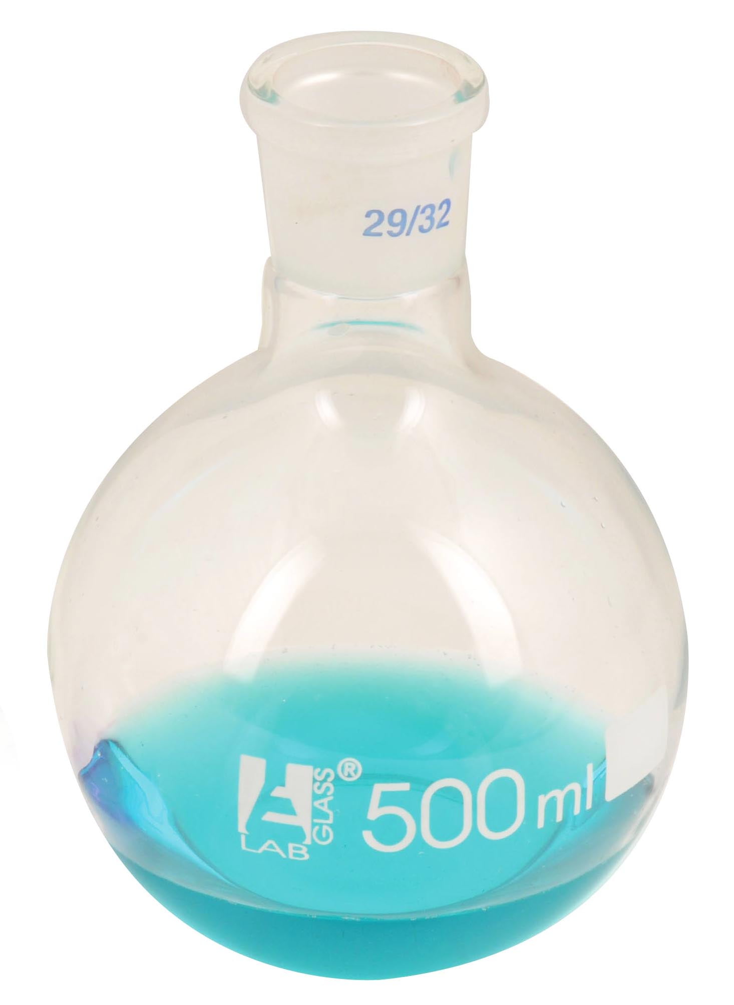 Boiling Flask with 29/32 Joint, 500ml Capacity, Flat Bottom, Interchangeable Screw Thread Joint