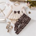 thumbnail image 2 of Wamejoo Girls Clothes Girls Outfits Ruffle Bowknot Sweatshirt Tops and Sweatpants 2 Piece Fall Winter Clothes Set, 2 of 5