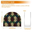 thumbnail image 4 of Yayeee Napkin Holder for Table Kitchen Paper Tissue Organization, Green Tartan Pattern, 4 of 8