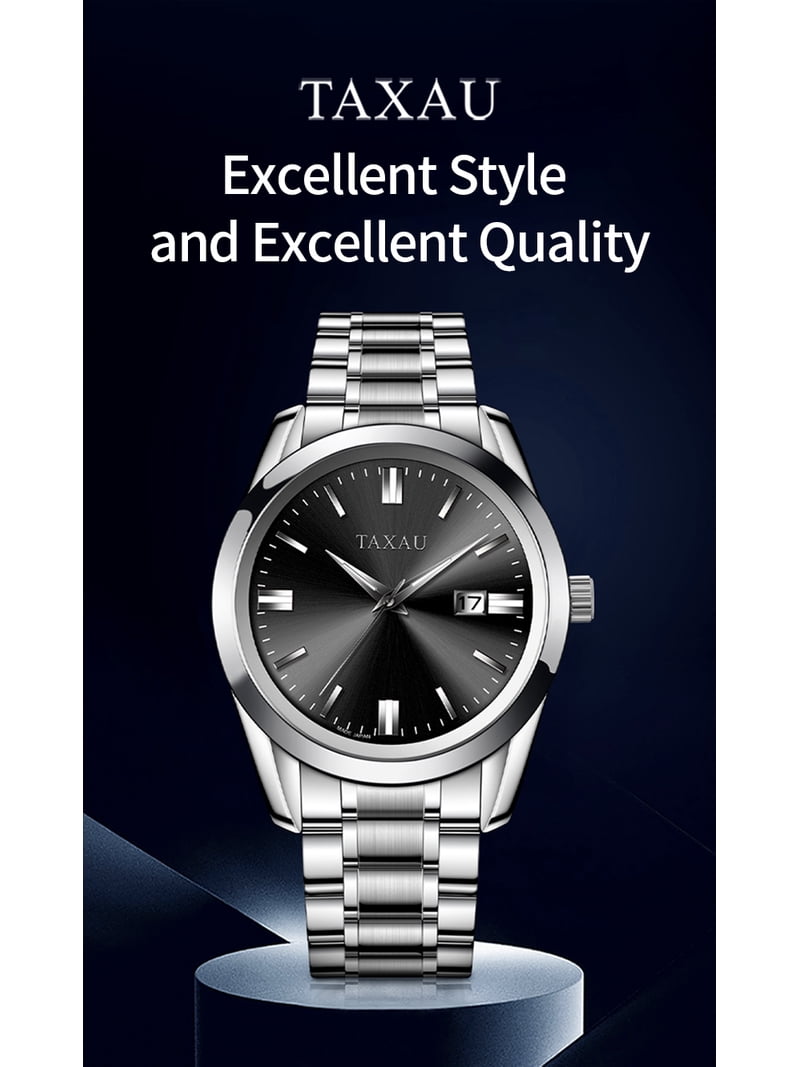 Guess Multi-Function Men UBA Silver Stainless Steel Quartz Watch with Black Dial display picture 1