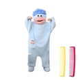 thumbnail image 2 of Big Mouth Onesie - Silly Onesie Plush Monster Onesie Pajamas with Comb, Funny Coral Fleece Couple Loungewear, 2 of 5