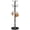 12 HOOKS-Black, variant on Modern Metal Coat Rack Stand, Coat Rack Freestanding with Natural Marble Base, 360 ° Rotary Design Sturdy Coat Racks with 16 Hooks, White Coat Hall Tree Stand for Entryway (Black)
