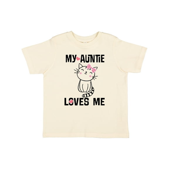 Inktastic My Auntie Loves Me Girls Toddler T-Shirt
