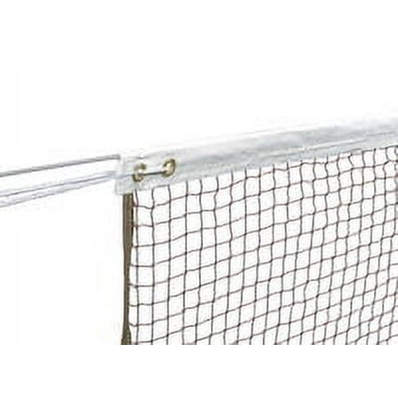 Sportime Badminton Tournament Net, 22 x 2-1/2 Feet, Steel Cable, Brown Net
