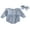 Blue, variant on aturustex Toddler Baby Girls Bubble Rompers Outfits 0 3M 6M 12M 18M Infant Crew Neck Bodysuits Long Sleeve Romper Classic Plaid Jumpsuits with Headbanasual 2Pcs Daily Spring Fall Clothes Set