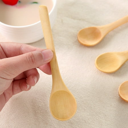 

Besufy 9 Pack Small Wooden Spoons Dessert Coffee Ice Cream Honey Kids Baby Spoon Gift