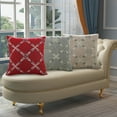 thumbnail image 2 of Violet Linen Pacifica Diamonds Pattern, Polyester Chenille, Burgundy, 18 Inch x 18 Inch, Decorative Throw Pillow, 2 of 2