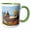 Green/White, variant on 3drose, Iglesia De San Pedro Claver, Old Town, Cartagena, Colombia, 11oz Two-tone Green Mug