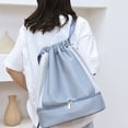 thumbnail image 2 of Qarigey Bolsa de gimnasio para hombres y mujeres, impermeable informal para entrenamiento físico, paraguas de gran capacidad, bolsas de Envolturas para manijas de equipaje Azul, 2 of 6