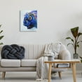 thumbnail image 2 of Stupell Industries Unique Vibrant Blue Bison Painting Bold Design Gallery-Wrapped Canvas Print Wall Art, 16x20, by MB Cunningham, 2 of 5