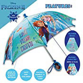 Disney Kids Umbrella, Frozen Toddler and Little Girl Rain Wear for Ages 3-7 - image 2 of 6