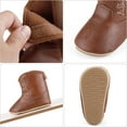 thumbnail image 6 of Leather Western Boots Cowboy Bootie Soft Sole Non-Slip Crib Shoes for Baby Infant Toddler Girls Boys Newborn, 6 of 9