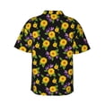 thumbnail image 3 of Haiem Daisies Flowers Printed Hawaiian Shirt for Men - Men’s Casual Beach Summer Shirts - Stretch Fabric with Modern Fit-Medium, 3 of 9