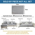 thumbnail image 4 of Eurhowing Plush Sofa Cover, Non-Slip Sofa Slipcover for Corner L Shape 1 2 3 Seater, Soft Warm Velvet Sofa Cushion Covers (Gray, 90x90cm), 4 of 8