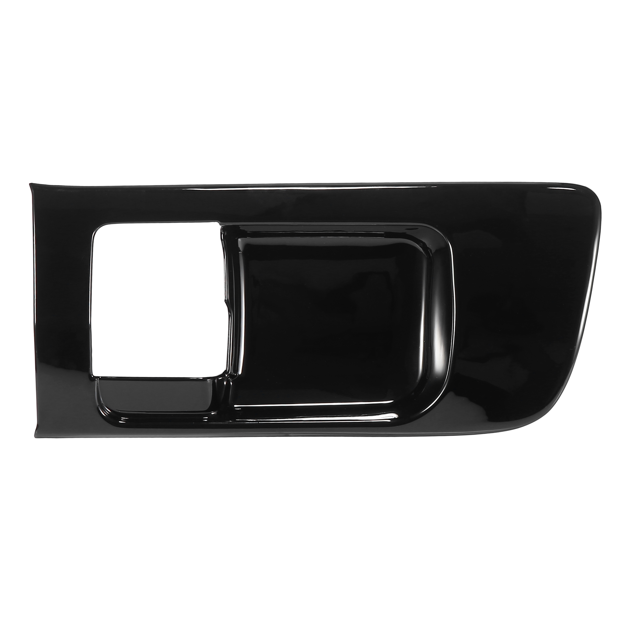 Unique Bargains 1 Pair Black Front Side Door Handles Bowl Interior Decoration Cover Trim